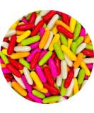 Taveners Liquorice Comfits 1kg Gift Pouch - Liquorice pieces with colourful sugar coating - Traditional Old Fashioned Sweets - Buy Online on GoSupps.com