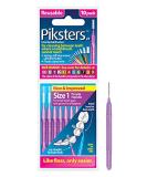 Piksters Interdental Brushes Size 1 Purple Handle - 10 Count Pack | Dental Cleaning Tool - Buy Online on GoSupps.com