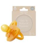 Hevea natural rubber pacifier round shape 3-36 months - hygienic one -piece design for newborns to toddlers BPA -free soft & durable - single pack (natural) - Buy Online on GoSupps.com