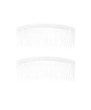 Hair Slides for Women 2Pcs Clear Hair Combs Veil Comb Large Plastic Hair Comb Plain Hair Clips Hair Slides Hair Accessories Side Hair Grips For Women Ladies & Girls (12.5cm/ 4.9inch) - Buy Online on GoSupps.com