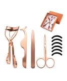 4Pcs Professional Grafting Eyelash Tools Set - Stainless Steel Tweezers Eyebrow & Eyelash Curler - Ultimate Makeup Accessories for Flawless Beauty - Buy Online on GoSupps.com