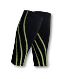 Gemx Calf Compression Sleeve (1 Pair) for Shin Splints Support - Breathable Neoprene Fabric - Ideal for Running, Cycling & Hiking - Size L (Calf Wave) Black - Buy Online on GoSupps.com