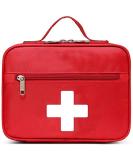 Empty First Aid Bag - Multi-Pocket Emergency Medical Kit for Home, School, Office, Car | Red Medium Size - Buy Online on GoSupps.com