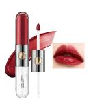 KQueenest Matte Liquid Lipstick & Clear Gloss Mirror | Long Lasting High-Pigment Burgundy Dual Ended Lip Color - Superstay 24 Hour Non-Sticky Lip Stain #128 - Buy Online on GoSupps.com
