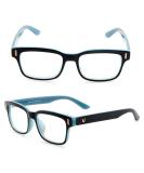 Buy Gaming Glasses - Anti Fatigue Blue Light Blocking Eyewear UV Protection - Black & Blue Frame White Lens - Buy Online on GoSupps.com