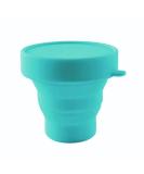 Collapsible Silicone Cup Foldable Sterilizing Cup for Menstrual Cups and Storing Your Diva Cup - Foldable for Travel from LUCKY CLOVER (Sky Blue) - Buy Online on GoSupps.com