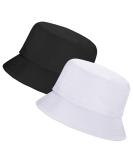 Rosoz Bucket Hat for Women Men - Summer Travel Beach Sun Hat - Unisex Black/White Outdoor Cap - Buy Online on GoSupps.com