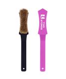 Bouldering Brush with Thick Boar's Hair Bristles | Rock Climbing Holds Cleaner | Indoor/Outdoor Climbing Chalk Brush - Black & Purple - Buy Online on GoSupps.com