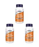 NOW Supplements Acetyl-L Carnitine 500 mg - Boost Brain & Nerve Function - 50 Veg Capsules (Pack of 3) - International Shipping Available - Buy Online on GoSupps.com