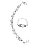 Hidden Hollow Beads Women's Medical Alert ID Bracelet - Interchangeable Replacement Vital Info Tag (White - Buy Online on GoSupps.com