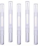 Buy 5 Pack 3ml Transparent Twist Pen Refillable Nail Oil & Lip Gloss Brush Pens Perfect for Teeth Whitening & Cosmetics - Buy Online on GoSupps.com