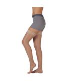 Juzo Naturally Sheer Compression Thigh High Stockings - Silicone Top Band Closed Toe 15-20mmHg Beige | International Shipping Available - Buy Online on GoSupps.com
