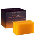 JUPITERS BLOOM Kojic Acid Dark Spot Remover Soap Bars - 2 Pack with Vitamin C Collagen Retinol & Turmeric - Original Japanese Formula - Buy Online on GoSupps.com