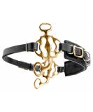AMKA Hackamore Baroque 3-Ring - Black Leather Noseband | International Shipping Available - Buy Online on GoSupps.com
