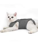 Dotoner Katzenbody After op anti-trolley for cat body operation skin disease recovery body cat clothing after castration e-neck band Alternative for cats dogs (m gray) m gray - Buy Online on GoSupps.com