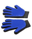 Boumour Fur Care Grooming Glove Set - Animal Hair Remover Brush for Dogs & Cats | Blue 2 Gloves Pet Fur Care - Buy Online on GoSupps.com