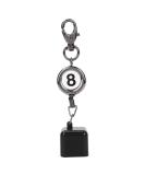 Diyeeni Portable Billiards Pool Cue Chalk Holder - Retractable Cord, Key Ring - Pool Cue Case Accessory - Buy Online on GoSupps.com