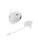 Schnuller Clip Set for Newborns - Bling Baby Pacifier DIY Photo Decoration Safe & Exquisite Souvenir (Silver) - Perfect for 6-18 Months & Parties | International Shipping Available - Buy Online on GoSupps.com