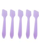 100Pcs Purple Disposable Plastic Cosmetic Spoons - Mini Spatula for Facial Cream & DIY Beauty Tools - Buy Online on GoSupps.com