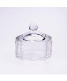 JND Professional Acrylic Liquid Monomer Dappen Dish with Lid - 12 Sided Glass Crystal Bowl for Nail Art Powder Cup - Buy Online on GoSupps.com