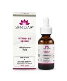 SKIN DEVA Vitamin B5 + Hyaluronic Acid Serum - Revitalize and Heal Skin with B5, Perfect for Sunburns, Allergic Reactions, and Insect Bites - Buy Online on GoSupps.com