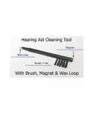 Hearing Aid Cleaning Brush with Wax Loop & Magnet - Essential Tool for Hearing Aid Maintenance - Buy Online on GoSupps.com