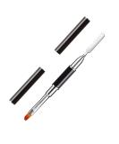 Kalolary Nail Brushes Gel Dual Poly UV Gel Nail Brush Dual-Ended Poly UV Gel Nail Brush Coloring Rod Manicure Nail Tool Black - Buy Online on GoSupps.com