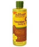 Alba Botanica Hawaiian Body Oil Kukui Nut - 8.5 fl. oz | Natural Moisturizer for Glowing Skin - Buy Online on GoSupps.com