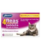 Johnsons 4Fleas Cat Flea Tablets (6 pk) - Buy Online on GoSupps.com