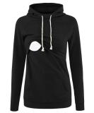 Love2Mi Women's Maternity Nursing Shirt Wrap Top - Layered Design, Stop Maternity, A-Black, Size M - Buy Online on GoSupps.com