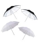 Photography Umbrella Lighting Kit - 4 Pack 33/84cm Soft White Translucent and Reflective Umbrellas for Studio Shooting - Photo and Video Lights - Buy Online on GoSupps.com