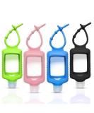 ICHOEEU 4 Pack Travel Size Refillable Squeeze Bottles with Silicone Sleeve - Leakproof Flip Cap Keychain Bottles for Hand Sanitizer - 60ml/2oz - 4 Count - Buy Online on GoSupps.com