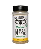 Kinder's Organic Lemon Pepper Seasoning 11.8 OZ - Natural Blend for Flavorful Dishes (1 Pack) - Buy Online on GoSupps.com