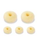 SQULIGT Donut Hair Bun Maker Set - 5 PCS Ring Style Bun Makers (Beige, 2 Large and 3 Small) - Buy Online on GoSupps.com