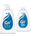 QV Gentle Wash 500g Soap-Free Moisturising Low Irritant PH Balanced Body Wash for Eczema and Dry Skin Conditions & Bath Oil PH Balanced Low Irritant Formulation 500 ml 500 ml (Pack of 1) Pump Bottle + Low Irritant Formulation - Buy Online on GoSupps.com