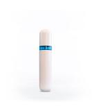 Eurow Shatter-Proof Travel Bottle with Pump & Airtight Lid - 100ml/3.4oz White & Blue | Perfect for International Shipping - Buy Online on GoSupps.com