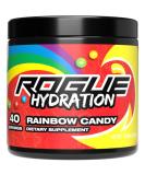 Rogue Energy Hydration Powder - Daily Electrolyte Supplement for Gamers (Rainbow Candy - 40 Servings) - Sugar & Gluten Free with Magnesium & Potassium - Buy Online on GoSupps.com