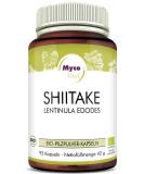 MycoVital Organic Shiitake Mushroom Powder Capsules - 93 Vegan 450mg - German Cultivation 100% Pure & Additive-Free - Buy Online on GoSupps.com