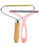 Pet Hair Remover Upunroot Pro - Fabric Shaver & Lint Cleaner for Rugs, Couch, & Pet Towers - Pink & Wood - Buy Online on GoSupps.com