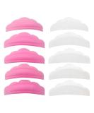 20 Pieces Silicone Eyelash Perming Curler Perm Pad Reusable Eyelash Perm Silicone Pads 5 Sizes Lash Lift Rods Makeup Beauty Tool for Different Length Eyelashes (Pink & White) - Buy Online on GoSupps.com
