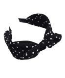 Women's Polka Dot Bow Headband Wide Band Black - Buy Online on GoSupps.com