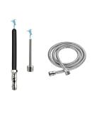 Shower Enema System & Douche Colonic Cleanse Kit - 3-Piece Stainless Steel Shower Hose for Effective Bidet Cleaning - Buy Online on GoSupps.com