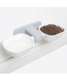 Anti-Spill Elevated Cat Food and Water Bowls Set - Wall Mounted Hanging Cat Bowls for No Vomiting, Dishwasher Safe - Buy Online on GoSupps.com