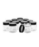 Hoa Kinh 4oz Glass Jars with Lids - 12 Pack Mini Round Canning Storage Containers for Lotions, Powders, Ointments - Buy Online on GoSupps.com