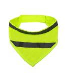 Fluorescent Yellow Triangle Dog Bandana - Adjustable Reflective Pet Scarf for Night Walks Camping & Travel - Buy Online on GoSupps.com