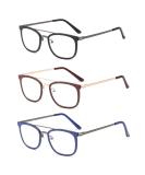 Suertree 3PC Anti Blue Light Reading Glasses - 1.5x Computer Glasses with Flexible Feders Hinges | Anti-Glare JH190 - Buy Online on GoSupps.com