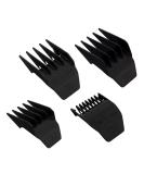 Wahl Peanut Clipper Guards Set - 1/8 to 1/2 Inch Black (4PCS) - Professional Grade - Buy Online on GoSupps.com