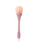 Buy WOKOTO Pink Shiny Rhinestone Nail Art Dust Brush - Acrylic Nail Powder & Makeup Blending Tool | International Shipping Available - Buy Online on GoSupps.com