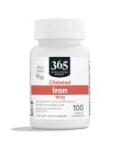 365 Whole Foods Market Iron Chelated 18Mg 100 Veg Capsules 100 Count Unflavored - Buy Online on GoSupps.com