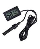 Wingoneer 2-in-1 digital LCD integrated thermometer hygrometer with external for reptiles incubator aquarium poultry-black - Buy Online on GoSupps.com
